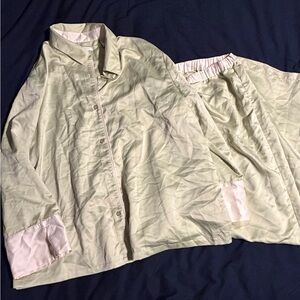 Valerie Stevens Sage Green Sleepwear Set